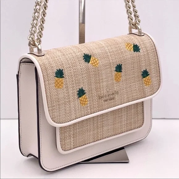 Kate Spade Remi Pineapple Flap Chain Crossbody Bag - Picture 3 of 10